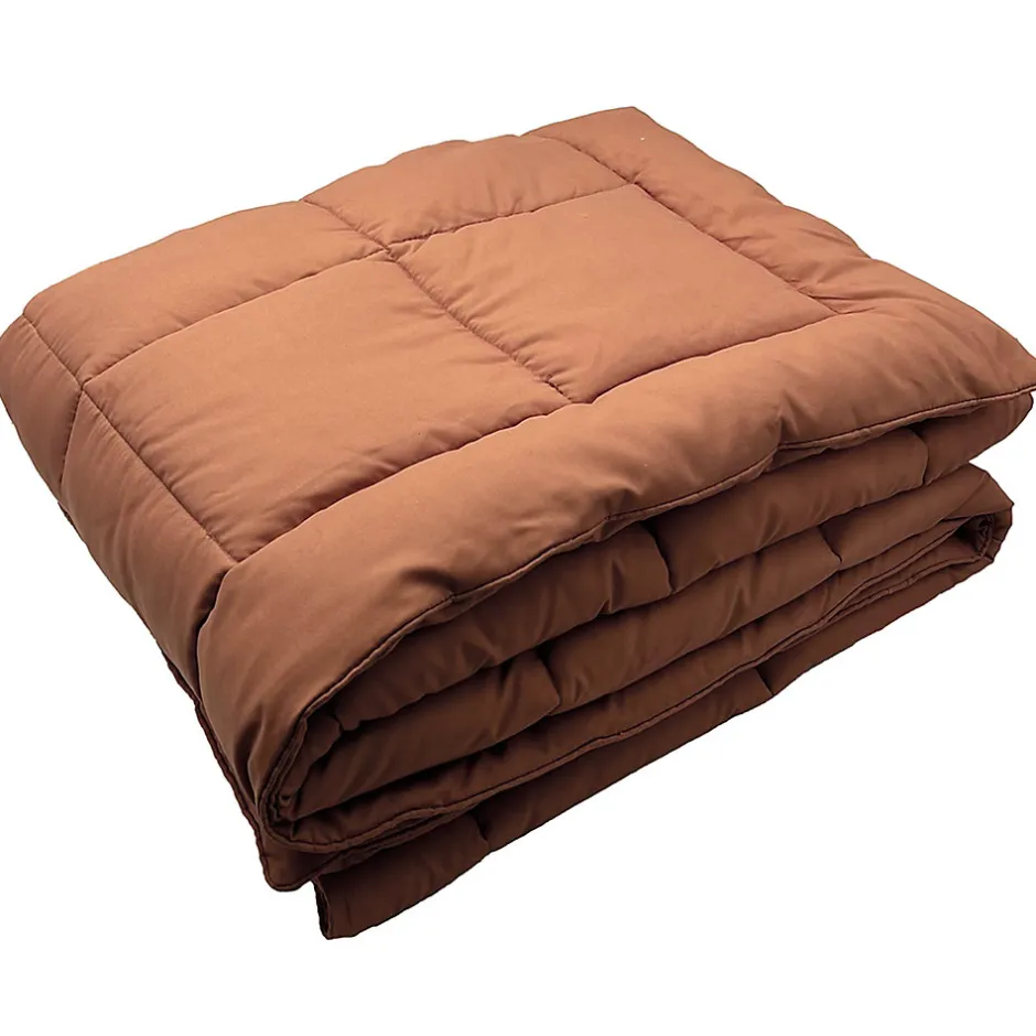 Linnea Dessus de lit polyester microfibre 260x240 cm LAZY orange ocre
