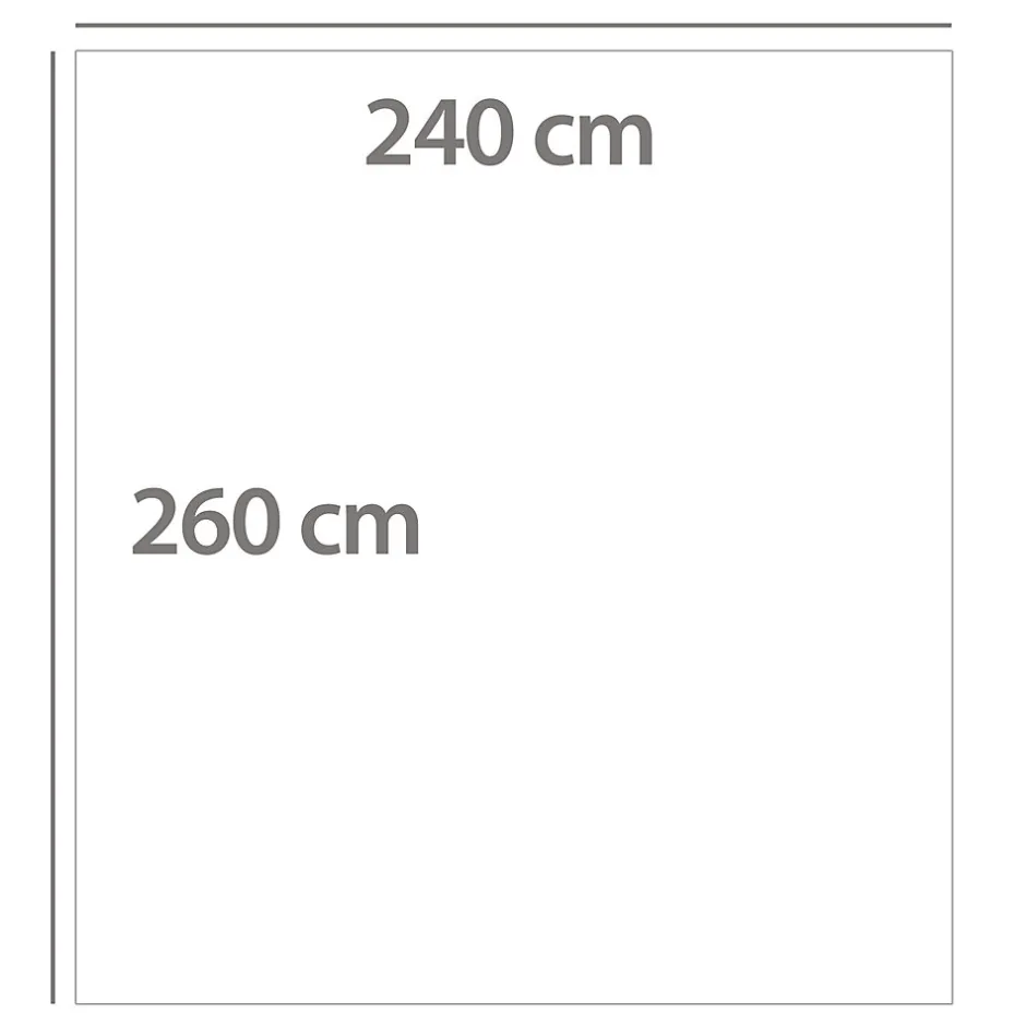 Linnea Dessus de lit polyester microfibre 260x240 cm LAZY orange ocre