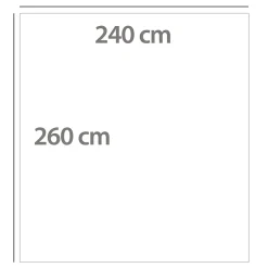 Linnea Dessus de lit polyester microfibre 160x240 cm LAZY orange ocre