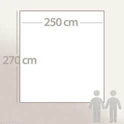 Linnea Dessus de lit réversible 270x250 cm JAIPUR en coton beige craie New