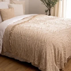 Atmosphera Créateur D'Intérieur Dessus de lit Slub tufté 240x260 coton Hot