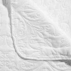Atmosphera Créateur D'Intérieur Dessus de lit 240x260 + 2 taies Arabesque Ivoire. Sale