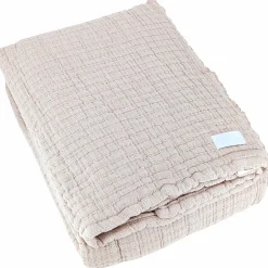 Linnea Dessus de lit 270x250 cm en coton lavé SEVILLE blanc latte