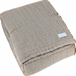 Linnea Dessus de lit 230x250 cm en coton lavé SEVILLE gris bronze Clearance