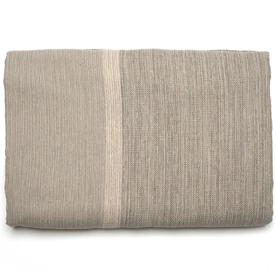 Linnea Dessus de lit ZAGORA pur coton 250 g/m² 180x240 cm beige ficelle