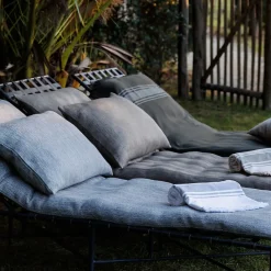 Linnea Dessus de lit ZAGORA pur coton 250 g/m² 260x240 cm beige ficelle Clearance