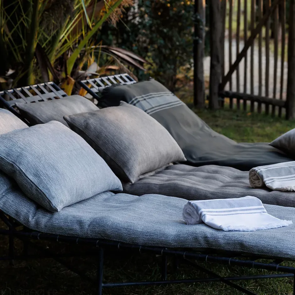 Linnea Dessus de lit ZAGORA pur coton 250 g/m² 180x240 cm noir granit Online