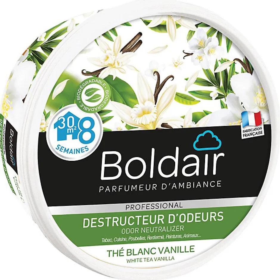 Spado Destructeur d'odeurs thé blanc vanille Boldair 300g Sale