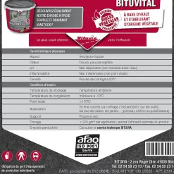 Bituvital Dégoudronnant végétal bitume 1L