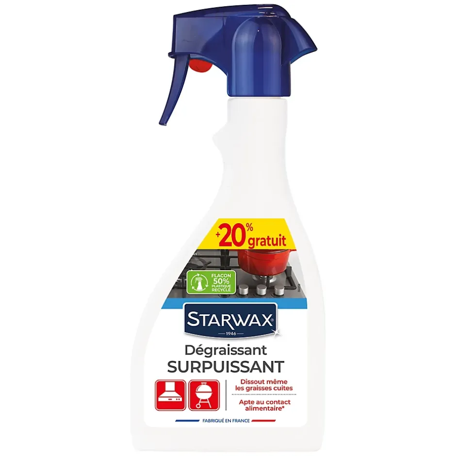 Starwax Dégraissant surpuissant 500ml + 20% gratuit Clearance