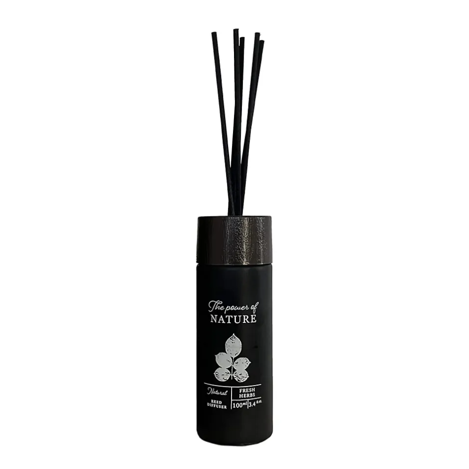 Mobili Rebecca Diffuseur d'Ambiance Parfumé avec 6 Bâtonnets au Parfum d'Herbes Fraîches Idées Cadeaux