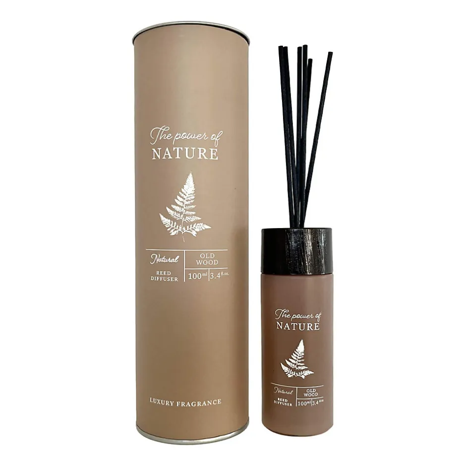 Mobili Rebecca Diffuseur de Parfum avec 6 Bâtonnets d'Essence en Bois Vieilli Idées Cadeaux