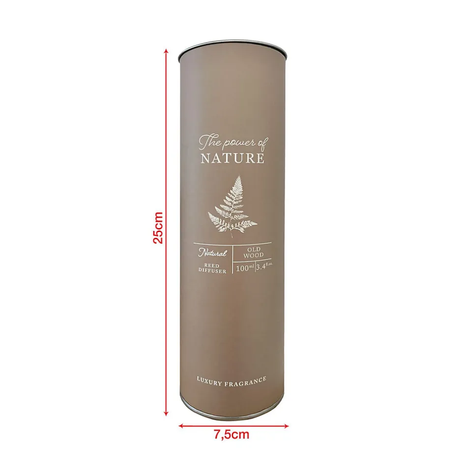 Mobili Rebecca Diffuseur de Parfum avec 6 Bâtonnets d'Essence en Bois Vieilli Idées Cadeaux