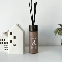 Mobili Rebecca Diffuseur de Parfum avec 6 Bâtonnets d'Essence en Bois Vieilli Idées Cadeaux