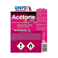 Onyx Dissolvant Acétone en bidon de 5 litres Best