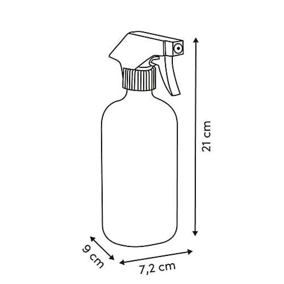 5Five Distributeur Spray de Savon Transparent H21 cm - Transparent-