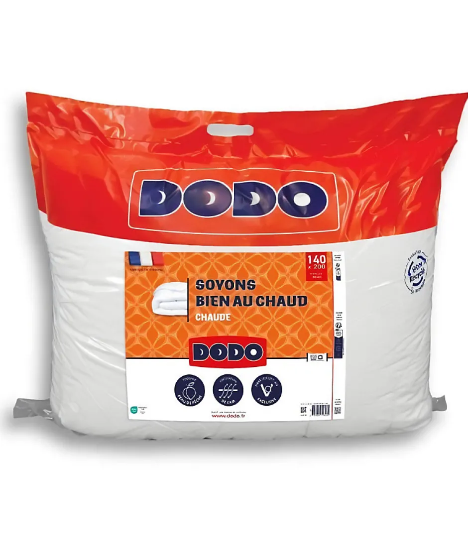 Dodo - Couette - Bien au chaud - 140 x 200 - 400g/m² - VOLUPT'AIR - Blanc
