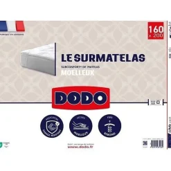 Dodo - Surmatelas 160x200 cm - Mousse haute densite - Housse polyester lavable Hot