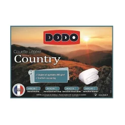 Dodo Couette légere Country - 140 x 200 cm - Blanc Hot