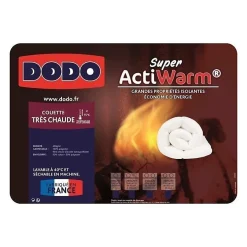 Dodo Couette tres chaude 450g/m² SUPER ACTIWARM 240x260 cm blanc Best