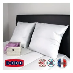 Dodo Lot de 2 oreillers Total Protect 65x65 cm blanc New