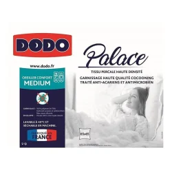 Dodo Oreiller Percale Anti-Acariens PALACE - 65 x 65 cm