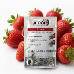Le Plus De L'Entretien Dosettes 2D détergent nettoyant désodorisant - Jédor - Parfum Fraise (100 dosettes) Clearance
