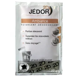 Le Plus De L'Entretien Dosettes 2D détergent nettoyant désodorisant - Jédor - Parfum Ambiance (100 dosettes)