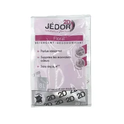 Le Plus De L'Entretien Dosettes 2D détergent nettoyant désodorisant - Jédor - Parfum Floral (100 dosettes) Hot
