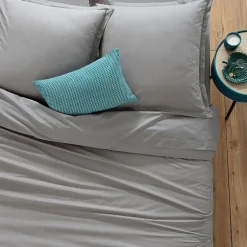 Atmosphera Créateur D'Intérieur Drap en coton - gris 240x290 cm - Atmosphera