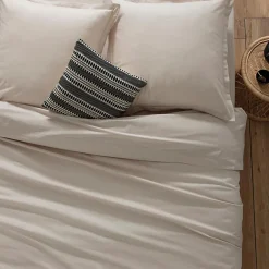 Atmosphera Créateur D'Intérieur Drap en coton - lin - 180x290 cm - Atmosphera