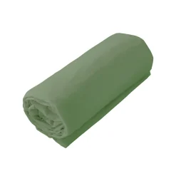 Tradilinge Drap housse 100% coton biologique - bonnet 30 cm (90x190 cm - Vert)