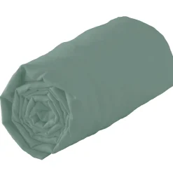 Tradilinge Drap housse 100% coton biologique - bonnet 30 cm (80x200 cm - Bronze)