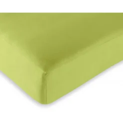 Univers Décor Drap housse 57 fils/cm² toutes dimensions - Anis - 160 x 200 cm