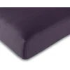 Univers Décor Drap housse 57 fils/cm² toutes dimensions - Prune - 140 x 190 cm