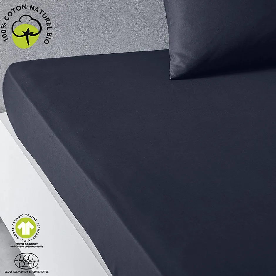 Today Drap housse 2 places - 100% coton BIO
