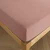 Coton Pur Drap housse 180 x 200 cm bonnet 30 cm "Prémium" pour lit 2 places King Size - Prémium Vieux Rose Clearance