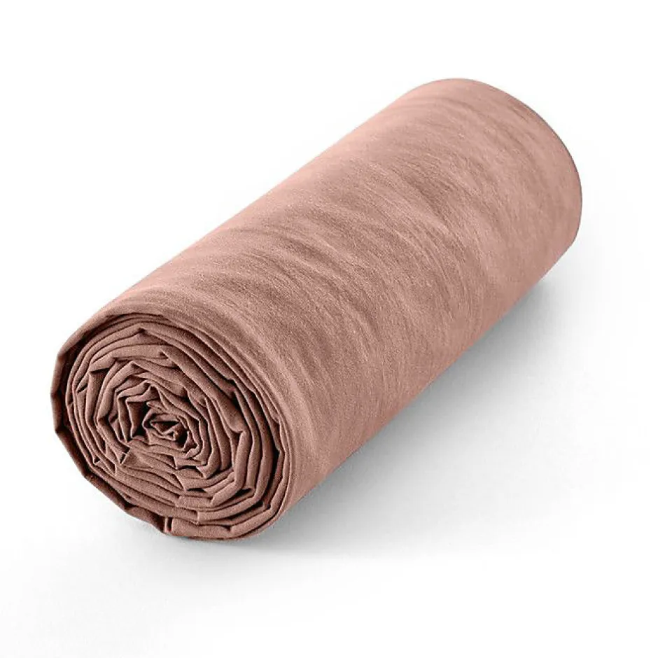 Coton Pur Drap housse 180 x 200 cm bonnet 30 cm "Prémium" pour lit 2 places King Size - Prémium Vieux Rose Clearance