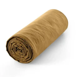 Coton Pur Drap housse 200 x 200 cm bonnet 30 cm "Prémium" pour lit 2 places King Size - Prémium Miel Best
