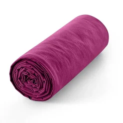Coton Pur Drap housse 160 x 200 cm bonnet 30 cm "Prémium" pour lit 2 places - Prémium Magenta