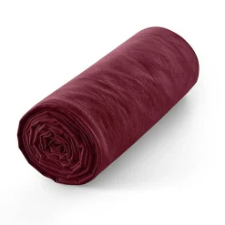 Coton Pur Drap housse 90 x 190 cm bonnet 30 cm "Prémium" pour lit 1 place - Prémium Grenat