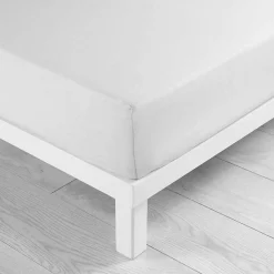 Douceur D'Intérieur Drap housse 140 x 190 cm bonnet 30 cm microfibre Oscar Blanc Outlet
