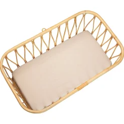 Sevira Kids Drap housse berceau en gaze de coton à carreaux