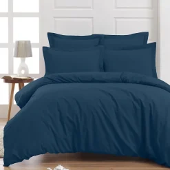 Sensei Maison Drap housse bonnet 40 cm en percale coton PLUSIndigo 90x200 cm SOFT PERCALE Hot