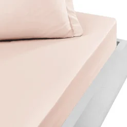 Sensei Maison Drap housse bonnet 40 cm en percale coton PLUSPoudre 200x200 cm SOFT PERCALE