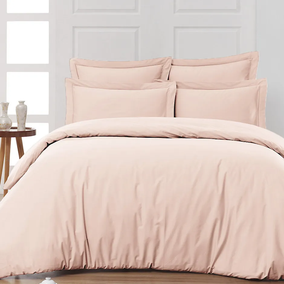 Sensei Maison Drap housse bonnet 40 cm en percale coton PLUSPoudre 200x200 cm SOFT PERCALE