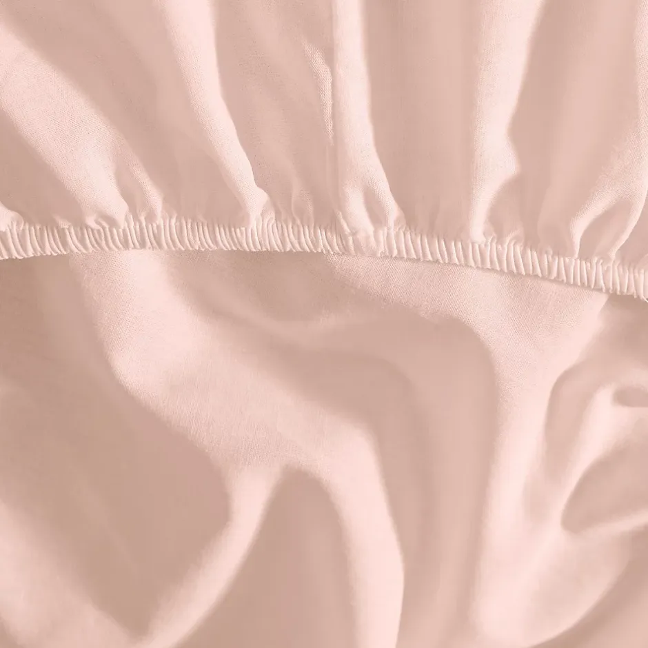 Sensei Maison Drap housse bonnet 40 cm en percale coton PLUSPoudre 140x200 cm SOFT PERCALE