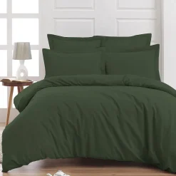 Sensei Maison Drap housse bonnet 40 cm en percale coton PLUSEucalyptus 90x200 cm SOFT PERCALE