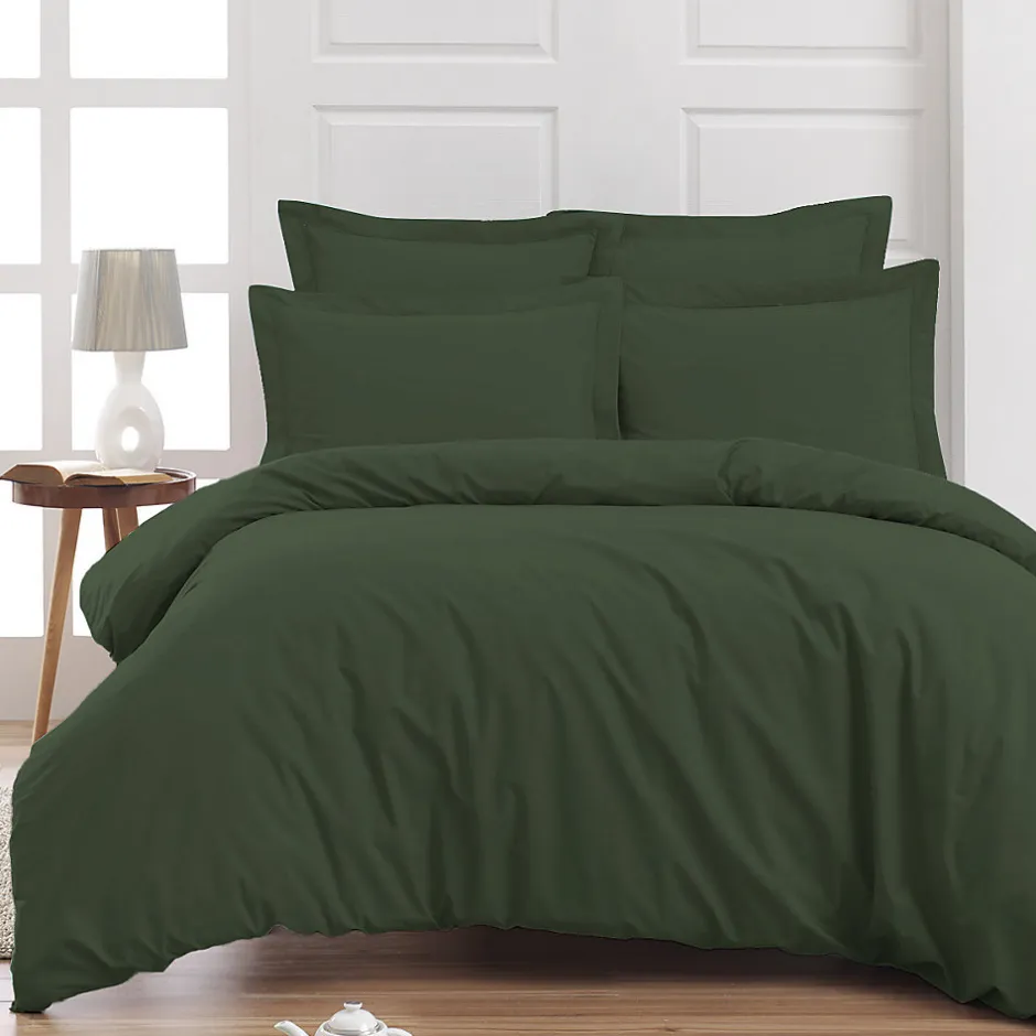 Sensei Maison Drap housse bonnet 40 cm en percale coton PLUSEucalyptus 90x200 cm SOFT PERCALE