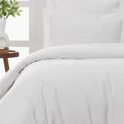 Sensei Maison Drap housse bonnet 40 cm en percale coton PLUSBlanc 200x200 cm SOFT PERCALE Sale